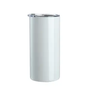 New Stainless Steel Blank White Insulated Handle Cup 15oz Straight Cup With Lid Can Be Customized.