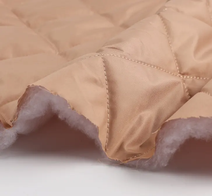 HOTSALE 100% Polyester Padded Quilted Fabric Quilting Fabric Down Jacket Fabric Apparel Lining