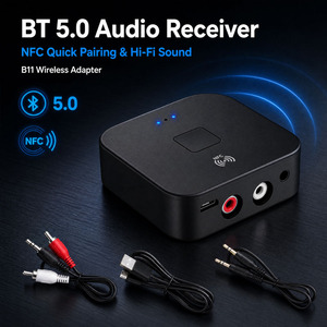 Récepteur <span class=keywords><strong>Bluetooth</strong></span> 5.0, <span class=keywords><strong>adaptateur</strong></span> de haut-parleur <span class=keywords><strong>Bluetooth</strong></span> NFC B11, haut-parleur filaire qui se transforme instantanément en haut-parleur <span class=keywords><strong>Bluetooth</strong></span> sans fil - Product Image 3