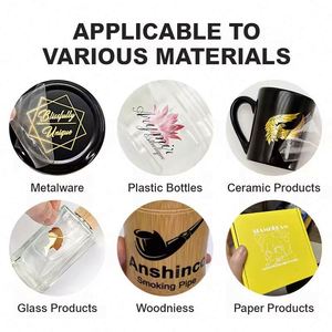 Uv Transfer <b>Stickers</b> Custom <b>logo</b> Metal <b>Stickers</b> Transfer Bronzing Hot Silver Transparent Transfer <b>Stickers</b> - Product Image 5