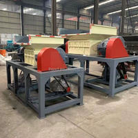 Déchiqueteur hydraulique puissant à double arbre pour le recyclage du papier, du bois, du métal et du plastique, idéal pour les centres de recyclage