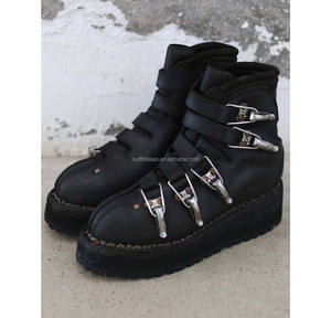 <span class=keywords><strong>Bottes</strong></span> de ski en cuir de veau pleine fleur doublées avec boucle, noires, pour femme, modèle Original <span class=keywords><strong>22</strong></span> Blkt Bison Riversed, doublées, pour homme - Product Image 4