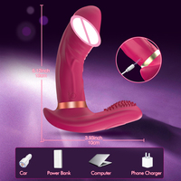 10 Vibrationsstufen 10 Saugmodi Wasserdichter Handmassager für Frauen Silikon Tragbarer USB-Aufladbarer Saug-Vibrator