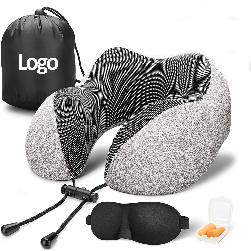 Espuma ergonômica Viagem Pescoço Suporte Travesseiro Avião Viagem Kit Pescoço Resto Travesseiro