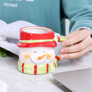 Дешевая оптовая продажа, керамическая кружка для кофе и чая 11 унций с сублимационным цветом внутри, рождественские подарки - Product Image 3