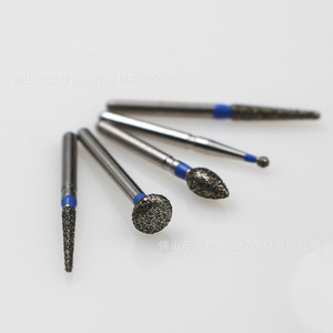 ชุดเตรียมฟันแบบเรียวขนาดใหญ่ Ya Yida Dental Diamond Burs 02 04 06 สำหรับเครื่องเจียรความเร็วสูง - Product Image 3