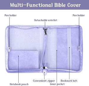 Muestra Gratuita de Funda para Biblia con Correa Cruzada, Fundas de Cuero Premium para Biblia, Diseño Minimalista, Fundas para Iglesia, Fundas Tejidas para Biblia - Product Image 3