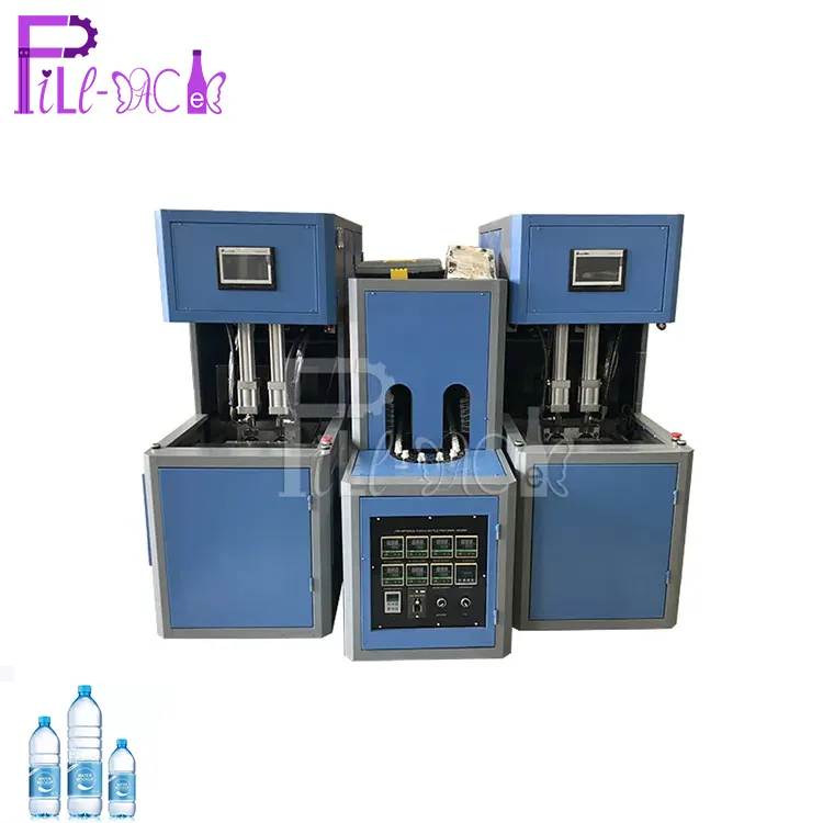 Machine/équipement/ligne/usine/système de moulage par soufflage de bouteilles d'eau minérale Semi-automatique 0-2L
