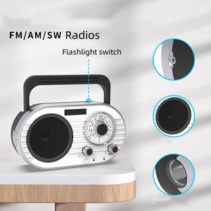 Retro Fashion High Sensitivity AM FM SW Three Band Portable Radio Home Outdoor Manual Tuning Rechargeable Broadcast Receiver - Product Image 2