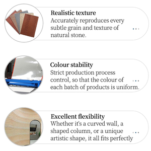 Panneau mural décoratif flexible MIGLIORE Ms Rammed Earth Board MCM pour l'intérieur et l'extérieur des maisons - Product Image 2