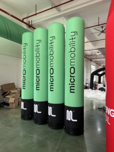 Tragbare, individuell bedruckbare aufblasbare Säule für Messen, direkt vom Hersteller, wiederverwendbar für Einkaufszentrum-Eröffnungen, Markenpromotion, einfache Installation - Product Image 3