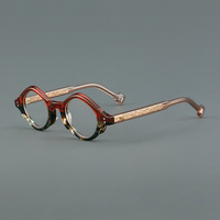 Monture de lunettes en acétate à monture complète noire rétro, écologique, personnalisable avec logo, petite monture, vente en gros, populaire