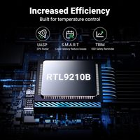 Boîtier SSD NVMe SATA UGREEN M.2 en aluminium, 10 Gbps, USB C, externe, portable, compatible NVMe M.2, USB 3.2 Gen2, prise en charge UASP Trim