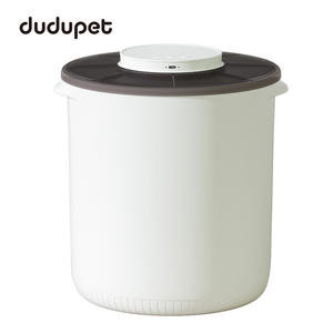Contenedor Inteligente para Almacenamiento de Alimentos al Vacío, 13L, Redondo, Blanco, a Prueba de Humedad, para Suministros de Mascotas, Tipo Vertical - Product Image 3