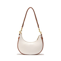 Sac à main tendance en cuir PU microfibre avec bouton bonbon, bandoulière simple, chaînes, imperméable, logo personnalisé, boîte cadeau – Vente chaude