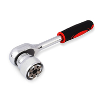 Clé à douille universelle adaptative 10-19 mm, adaptateur de prise universelle réglable, clé à douille hexagonale universelle réglable