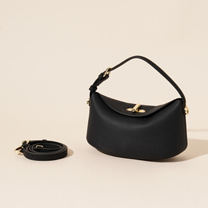 Bolso de Hombro Cruzado de Cuero Genuino de Vaca de Grano Completo 2025 – Diseño Sencillo y de Alta Gama - Product Image 1