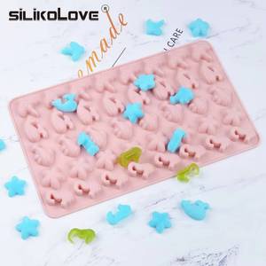 MUYULINS factory multi-cavity cartoon animal-shaped candy LFGB platinum non-stick BPA-free <b>silicone</b> gummy mold - Product Image 2