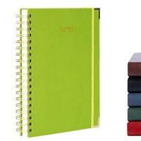 Carnet à spirales relié rigide format B5, planificateur hebdomadaire, agenda pour l'école/le bureau