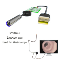 Module de caméra endoscopique médicale USB OV9734 720P HD, caméra CMOS miniature 3,5 mm 4 LED 1280x720 30fps OEM ODM