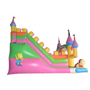 Commercial Grade <strong>Inflatable</strong> <strong>Slides</strong> Bouncy Castle Combo Bounce Two Lane <strong>Dry</strong> <strong>Slide</strong> - Product Image 2
