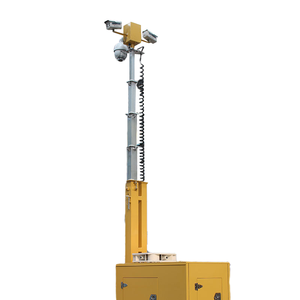 6m Telescoping Mast PTZ Dome CCTV Camera Mobile Surveillance <b>Box</b> <b>Trailer</b> with 150m IR Night Vision Waterproof 2x3TB HDD Storage - Product Image 2