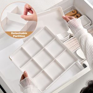 Caja de almacenamiento de partición de plástico al por mayor, cajón rectangular para joyería, maquillaje, cocina, organizador acrílico, cajón, almacenamiento de diapositivas - Product Image 3