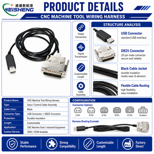 맞춤형 CNC 머신 배선 하네스 산업 자동화 차폐 케이블 어셈블리 OEM - Product Image 3