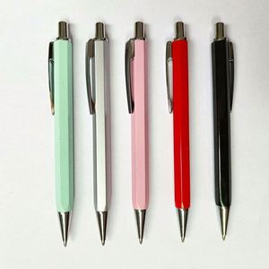 Hot Sell Metal Custom <b>Retractable</b> Hotel Ballpoint <b>Pen</b> for Writing Promotional Logo - Product Image 1