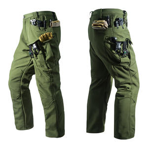 กางเกงทำงานกลางแจ้งสำหรับผู้ชาย ผ้าฟลีซบุซับใน ระบายอากาศ แห้งเร็ว กันลม กันหนาว พร้อมแถบสะท้อนแสง เหมาะสำหรับฤดูหนาว - Product Image 1