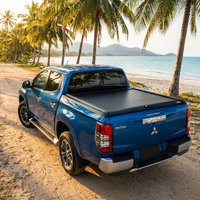 Couverture de benne rétractable manuelle antivol et étanche pour Tundra / Tacoma / Mitsubishi L200 / Triton 5.0FT-6.0FT