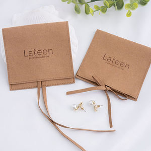 Bolsa de Joyería de Microfibra con Logotipo Personalizado, 9*9cm, con Lazo, para Empaque de Joyas Pequeñas - Product Image 2
