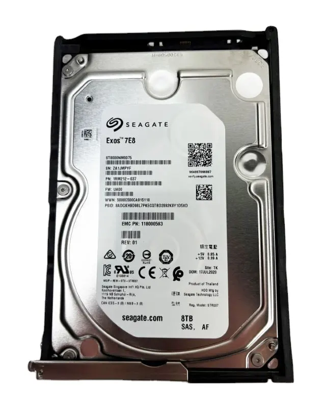 Disco duro HDD EMC 8TB 3,5 "7,2 K 12G LFF SAS 128MB de caché original de fábrica de la marca del ES5-10-T8-X
