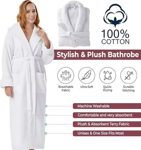 Penjualan Laris Jubah Mandi Tenunan Wafel Kimono Hotel Handuk Hotel 100% Katun Mudah Disesuaikan - Product Image 4