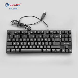Nouveau clavier de jeu filaire USB avec rétroéclairage LED, 87 touches, pour ordinateur de bureau/ordinateur portable, clavier de jeu pour joueurs, KBL-088E - Product Image 4