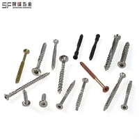 Window Fastening SS304 Double Thread Screws with Sharp Drilling Tail Small Countersunk Head Dacromet Black Screws for House