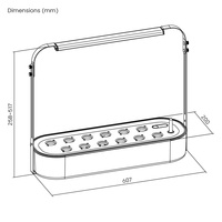 HGS03-1CB système de jardinage intérieur extérieur herbe hydroponique Kit de jardin intérieur compact système de culture Pots intelligents pour jardinière