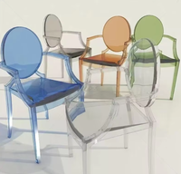 FSDKX moins cher prix chaise fantôme pour enfants chaise d'enfant empilable fête enfants meubles d'hôtel plastique résine moderne