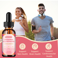 Ausreson OEM Gouttes Liposomales de L-glutathion, Compléments Éclaircissants pour la Peau, Vitamine C Liposomale, Gouttes Liquides de L-glutathion Liposomal