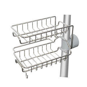 Support de vidange de <span class=keywords><strong>robinet</strong></span> de cuisine détachable à 2 couches, porte-éponge de savon d'évier de salle de bain - Product Image 2