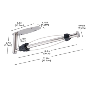 Cao Cấp Treo Tường Thép Không Gỉ Giấy Vệ Sinh Giá Cao Cấp Mô Cuộn Chủ Lưu Trữ Cho Nhà Khách Sạn Nhà Bếp Phòng Tắm - Product Image 2