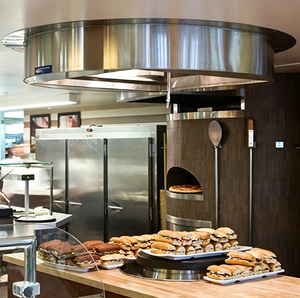 <span class=keywords><strong>Hotte</strong></span> de cuisine ouverte à montage au plafond, <span class=keywords><strong>hotte</strong></span> <span class=keywords><strong>aspirante</strong></span> ronde pour cuisine commerciale avec éclairage - Product Image 6