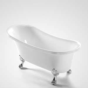 <span class=keywords><strong>Bañera</strong></span> Acrílica Independiente Moderna de Alta Calidad y Económica de 1.7 m, Tamaño Pequeño <span class=keywords><strong>para</strong></span> Bebés, Baño Interior <span class=keywords><strong>con</strong></span> Cuatro <span class=keywords><strong>Patas</strong></span> - Product Image 2
