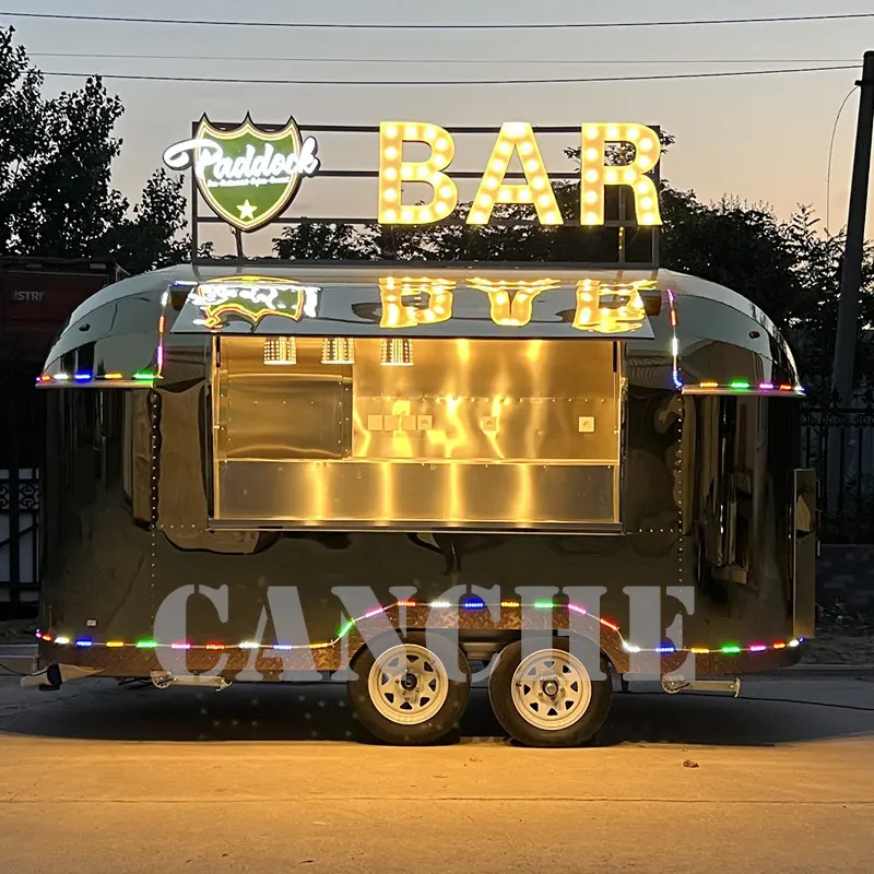 Camion mobile de nourriture en plein air de jus d'orange vente chaude kiosque de boissons remorque de nourriture chariot mobile à vendre aux États-Unis