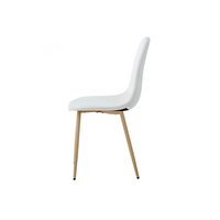 Chaise de salle à manger Titan Modern Cherner en gros, couleur bois naturel, pieds en métal, ergonomique, durable, pour la maison, le bureau, l'hôtel