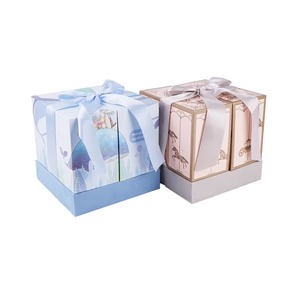 Sang trọng đôi sáng tạo mở giấy bao bì Hộp quà tặng hai cửa hộp quà cưới - Product Image 5