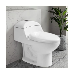 WC monobloc en céramique sud-américaine à siphon en S, à chasse d'eau, coloré, économique, modèle 2024, vente chaude - Product Image 1