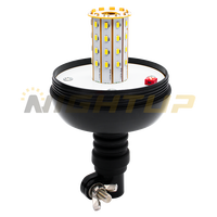 NIGHT UP HY-402H PC-Linse + ABS-Basismaterial Leuchtsignalleuchte mit 40*5730 LED 12-24V 20W Bernstein Rot Blau Grün Linse