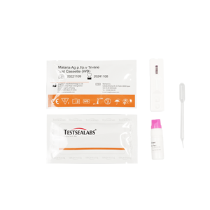 Testsealabs Infectious OEM <span class=keywords><strong>Malaria</strong></span> Ag P.f/pan Test rapide de <span class=keywords><strong>diagnostic</strong></span> sanguin à trois lignes, <span class=keywords><strong>kits</strong></span> de test en cassette - Product Image 1