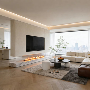 Quemador Inteligente Bio Kamin, Chimenea Inteligente de Bioetanol Innofire de 48 Pulgadas, <span class=keywords><strong>Estufa</strong></span> de Bioetanol para Interiores, Chimenea Eléctrica <span class=keywords><strong>con</strong></span> <span class=keywords><strong>Wifi</strong></span> - Product Image 1